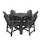 Highwood Usa Hamilton 5pc Square Counter Height Outdoor Patio Furniture Dining Set AD-CNA44-BKE - alternate 1